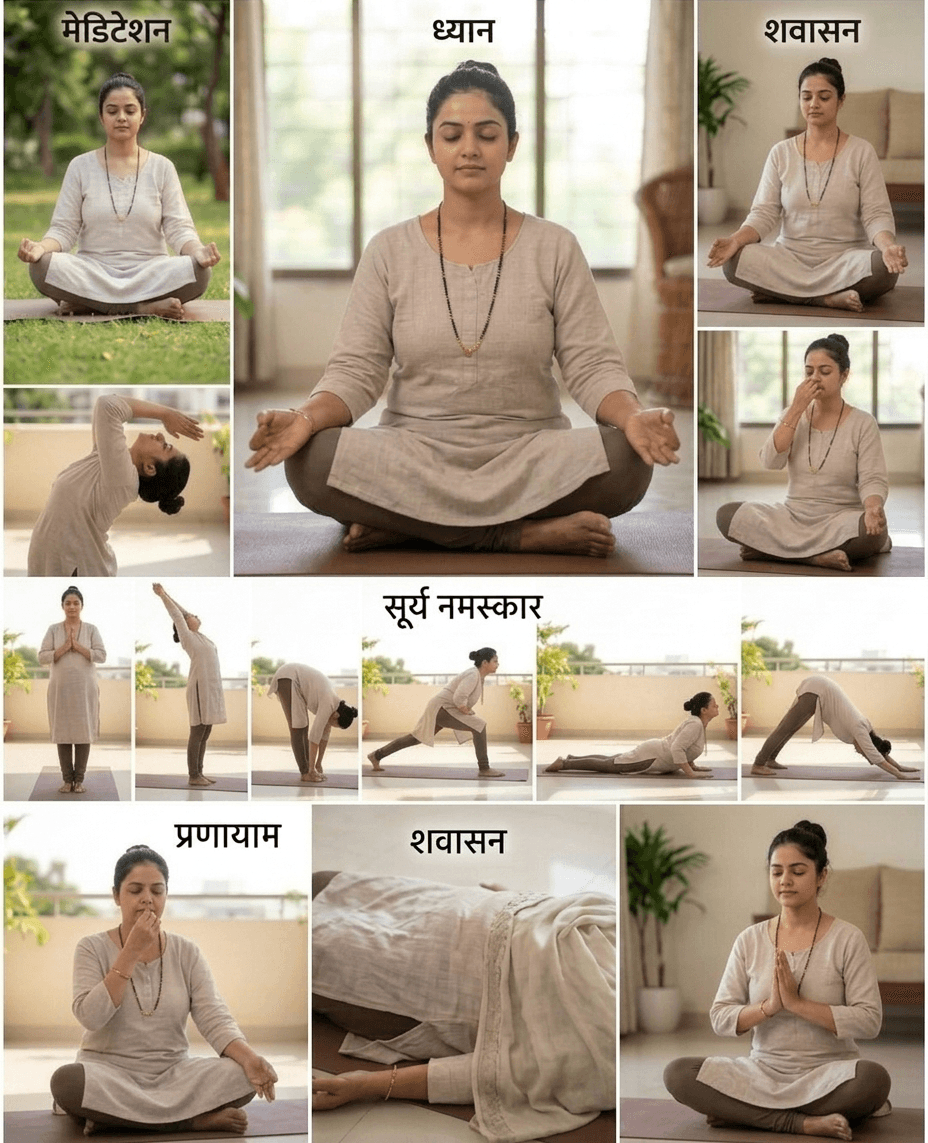 Morning yoga